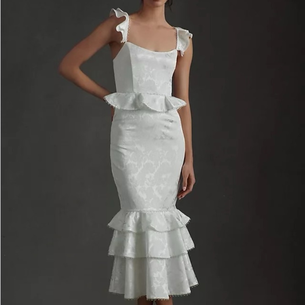 V. Chapman Violet midi dress